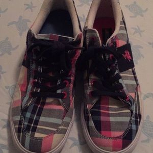 Us polo plaid colored sneakers